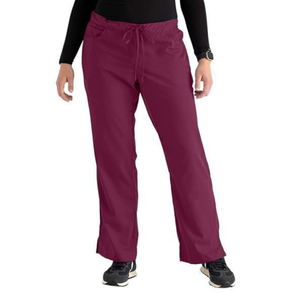 Grey's Anatomy Maroon Scrub Pant Medical Nurse Doctor Hospital Size LP EUC #1339
